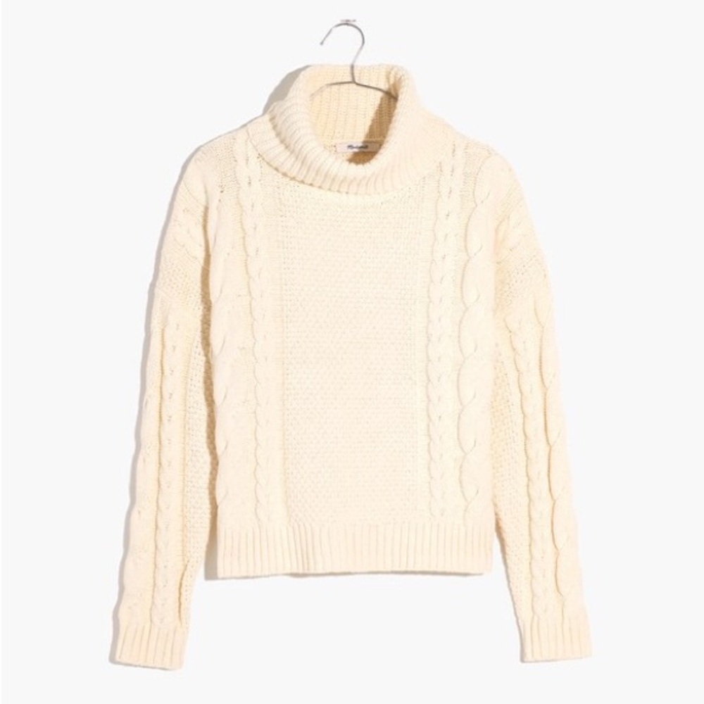 Madewell Cable Turtleneck Sweater